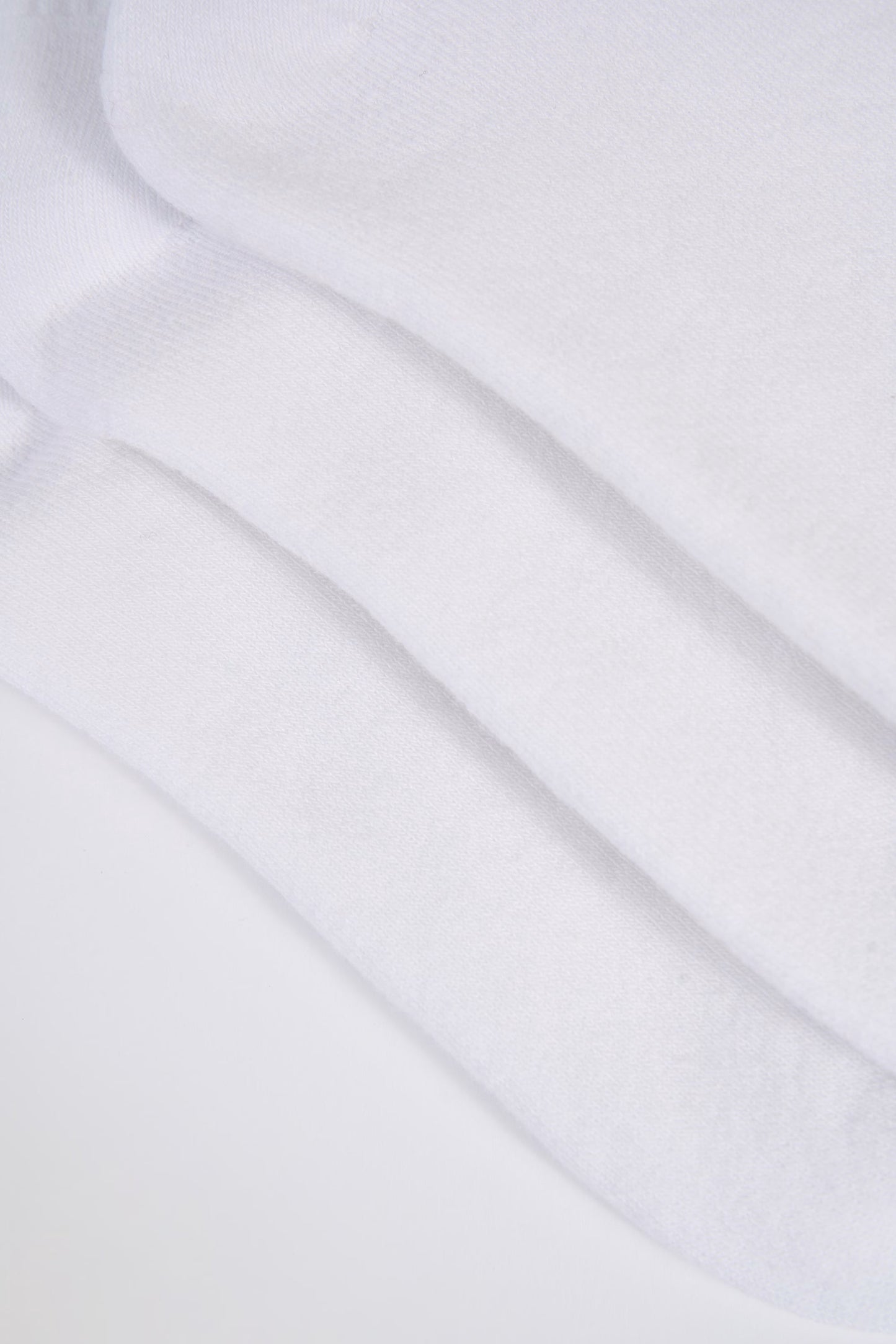 Ribbed Crew Sock Bundle in White