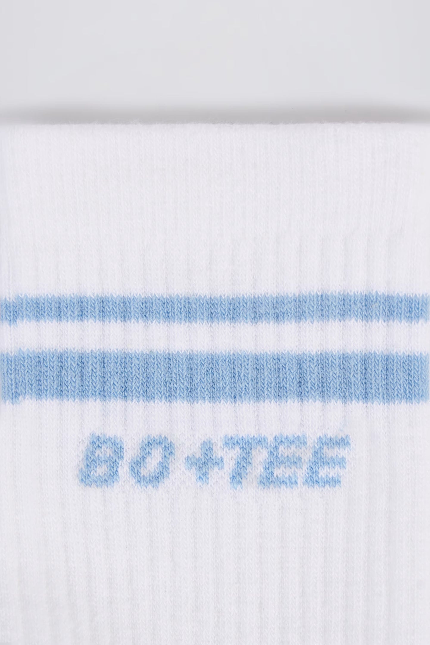 Ribbed Crew Sock Bundle in White