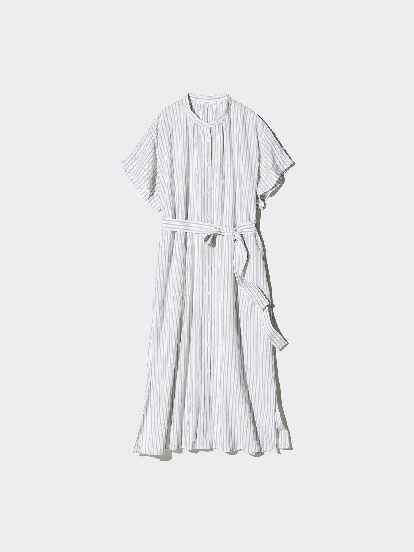 Linen Blend Relaxed Dress | Striped